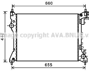 AVA QUALITY COOLING Радиатор, охлаждение двигателя AL2117